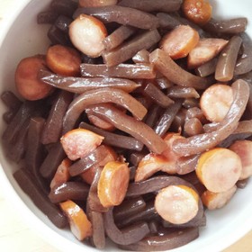 簡単 こんにゃくソーセージ煮 子供人気
